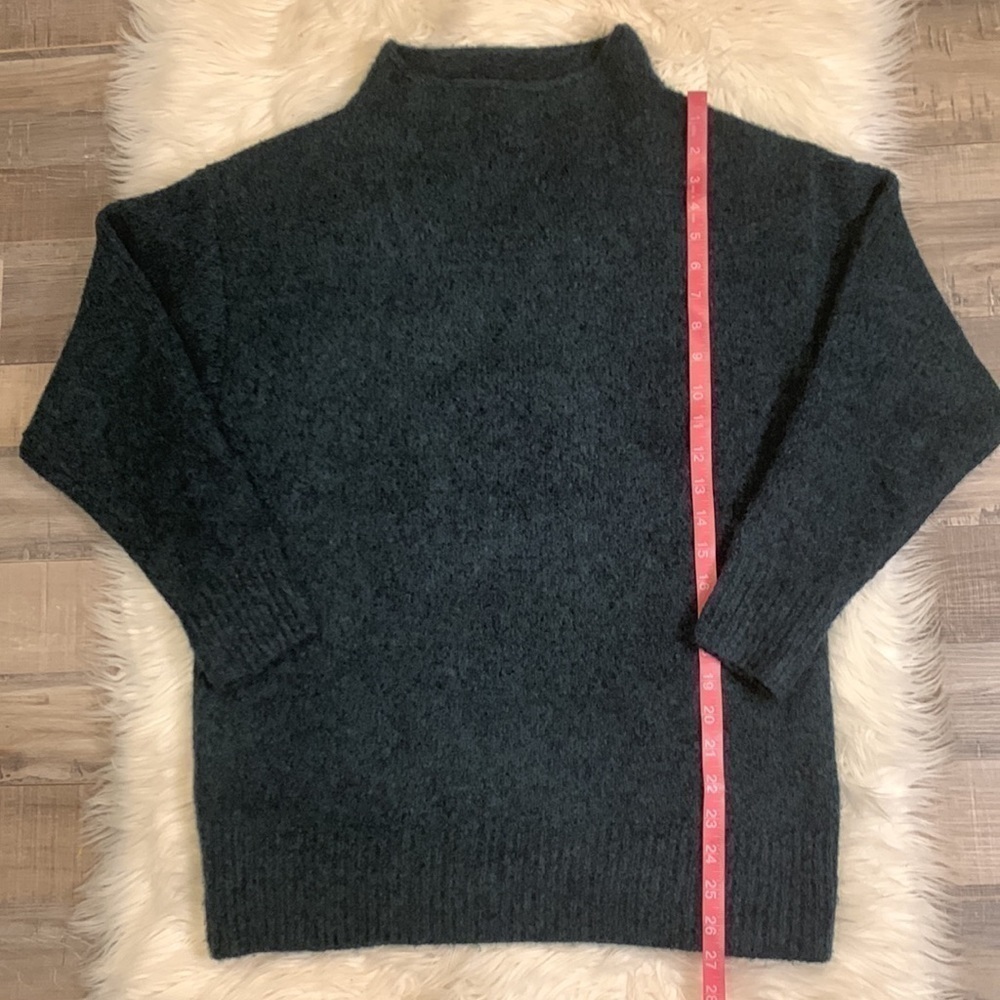 Uniqlo soft cozy funnel neck sweater deep green S - Picture 5 of 8